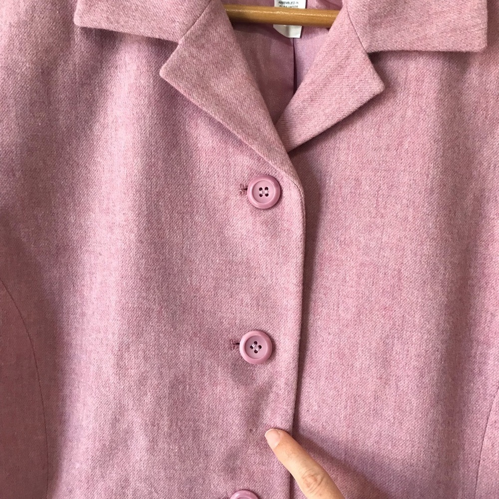 Pendleton Pink Wool Blazer - Picture 5 of 12